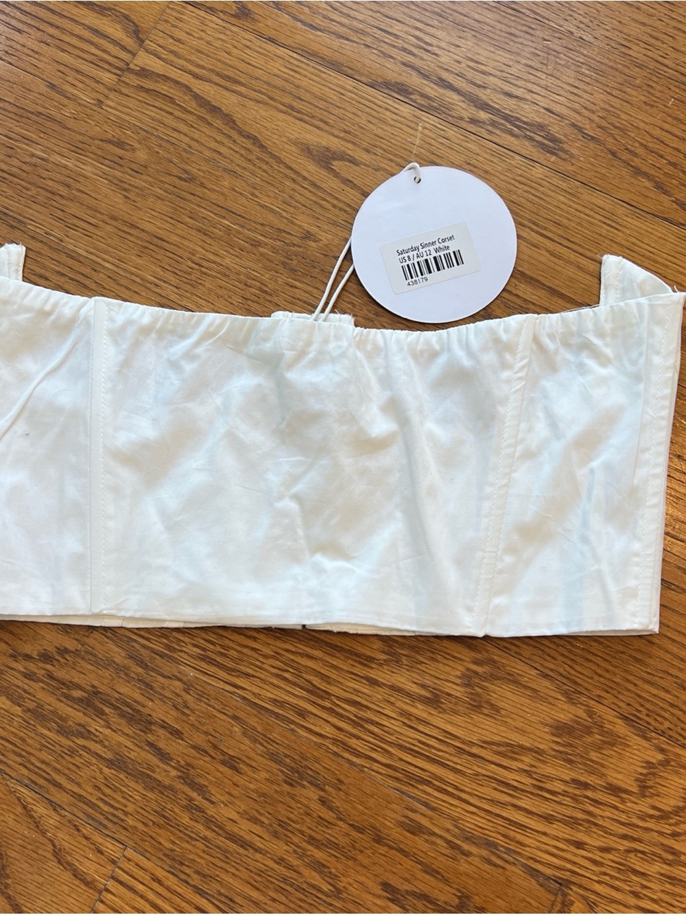 Princess Polly White Strapless Bustier Crop Top